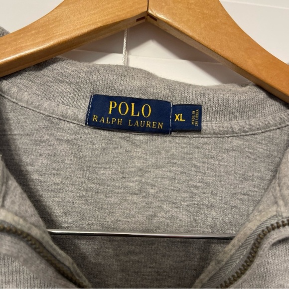 Polo Ralph Lauren 1/4 zip sweater men’s size XL 100% cotton - Picture 2 of 5